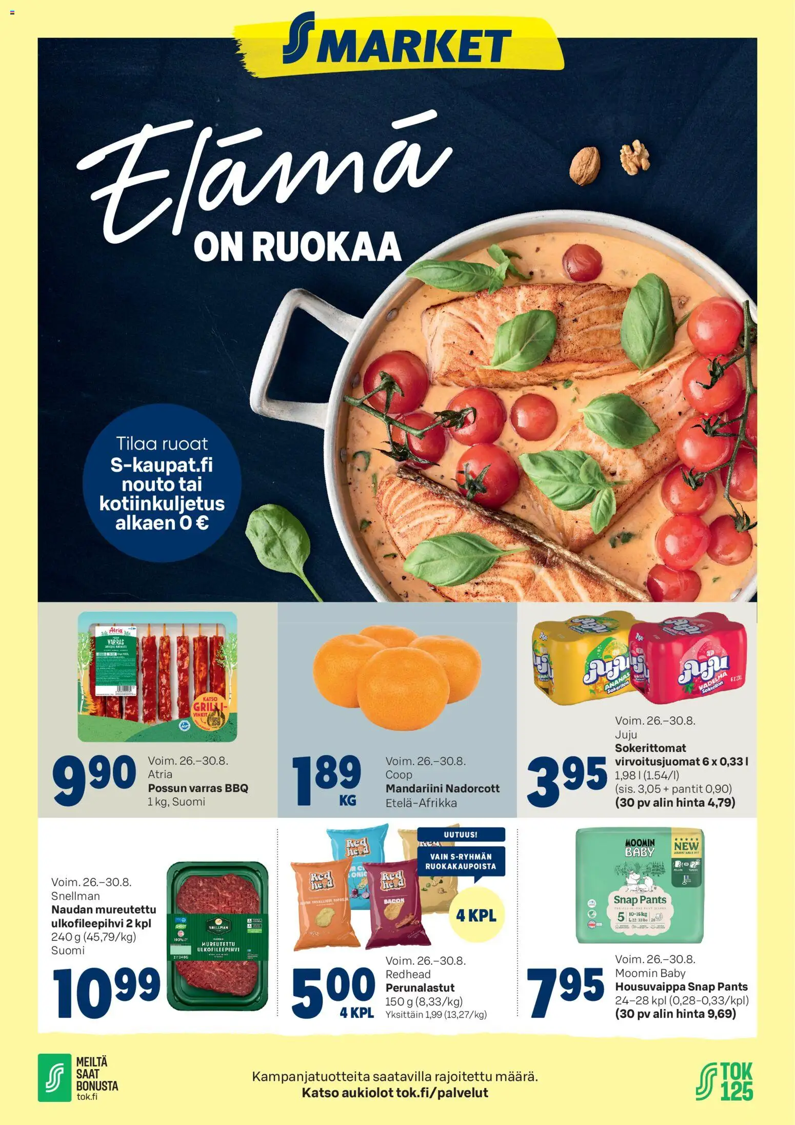 Kaupan S-market S-market tarjoukset esikatselu, voimassa 26/08/2026