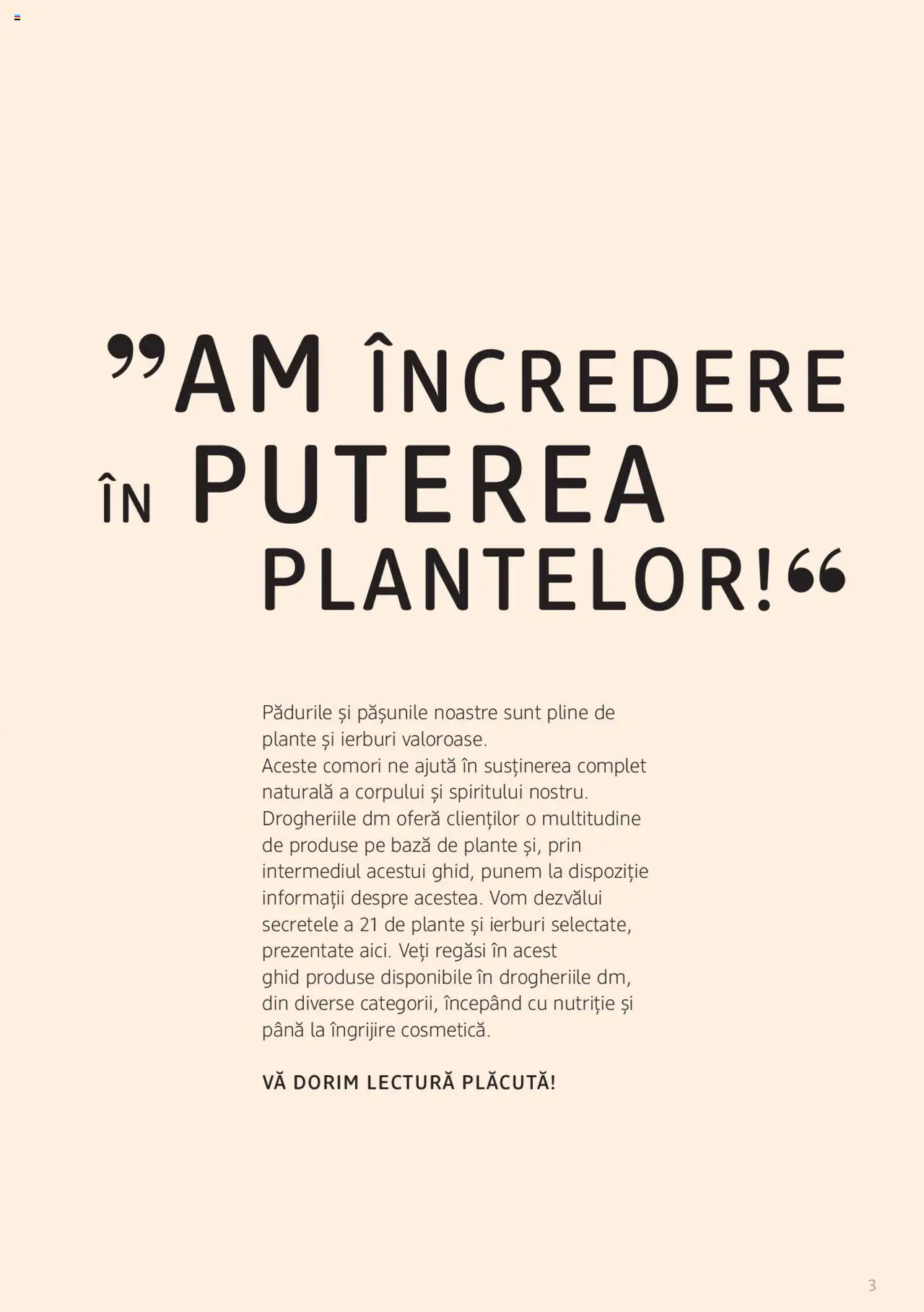Previzualizarea de cataloage: DM drogeriemarkt Catalog - Broșura despre plante și ierburi valabil de la 01.01.2022