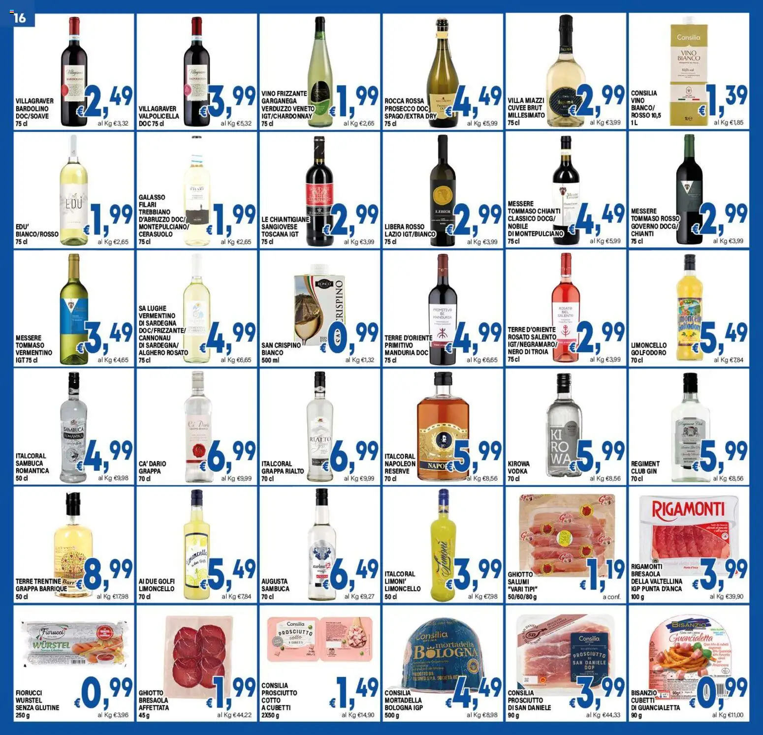 Anteprima dell'opuscolo DEM volantino Carrello Stop Rincari dal negozio DEM valido da 19/10/2026 - Bresaola, Gin, Prosecco, Wurstel, Vodka, Mortadella, Prosciutto, Grappa