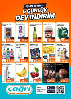 Çağrı Market Çağrı Market - 5 Günlük Dev İndirim 15.07.2026 - Broşürünün önizlemesi