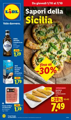 Anteprima dell'opuscolo Lidl volantino Sicilia dal negozio Lidl valido da 01/10/2026
