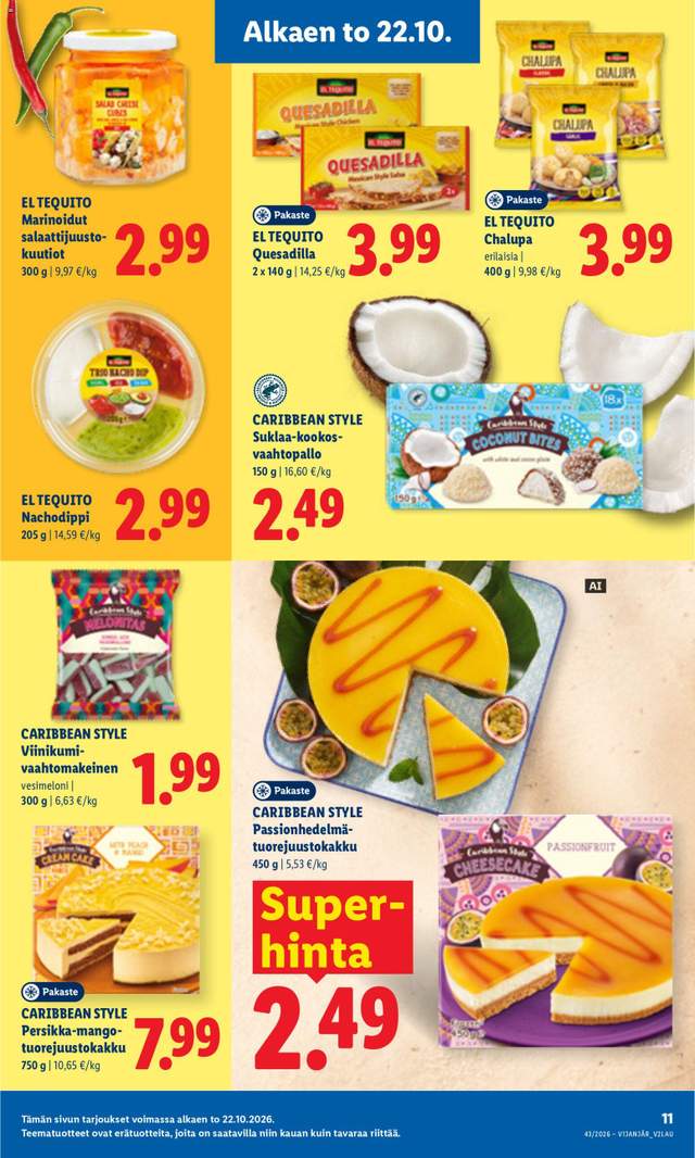 Uusi Lidl tarjouslehti alkaen 26/10