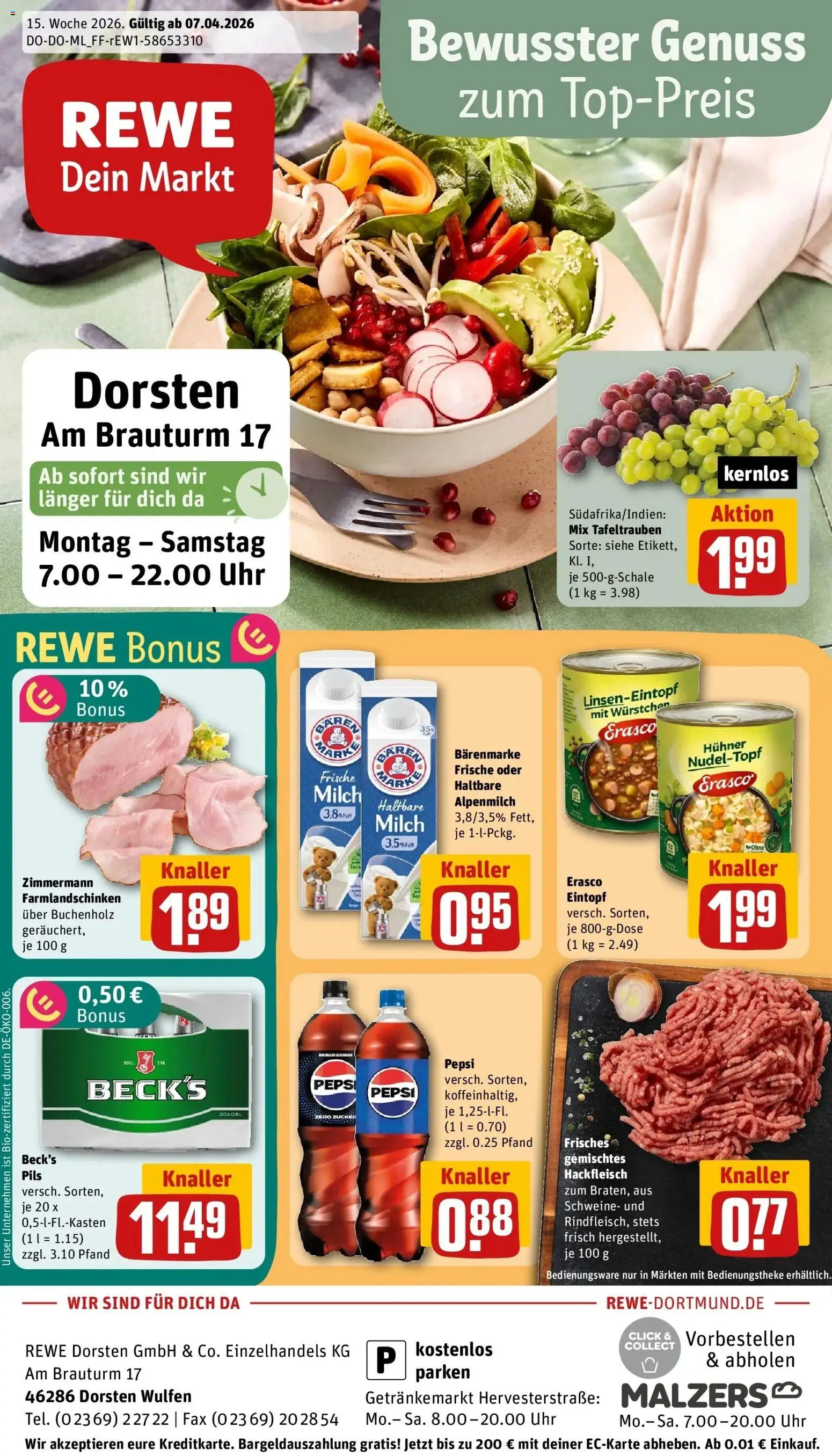 Vorschau von dem Prospekt des Geschäftes Rewe, gültig ab dem 05.04.2026