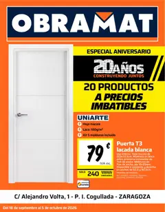 Vista previa del folleto de la tienda Obramat válido desde el 18/09/2026 