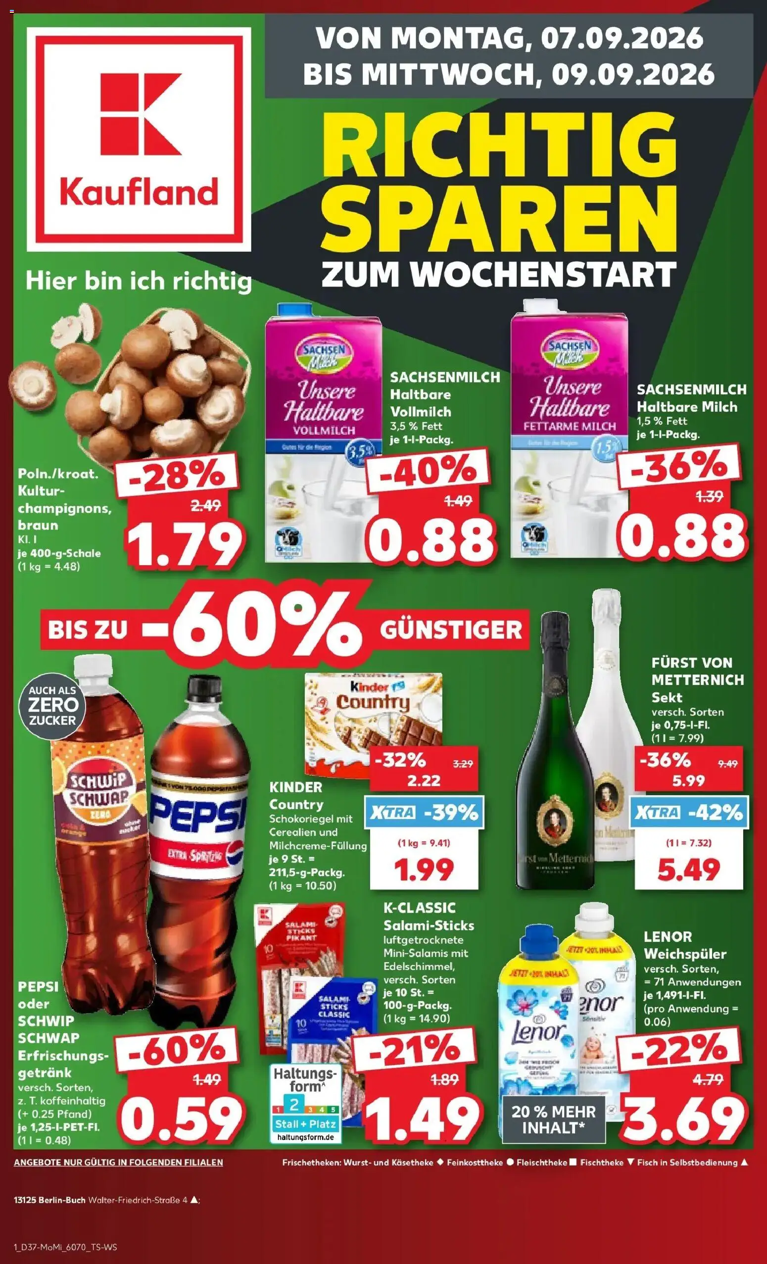 Vorschau von dem Prospekt des Geschäftes Kaufland, gültig ab dem 07.09.2026