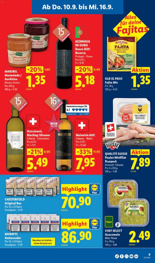Neue Lidl Aktionen ab 10.09.