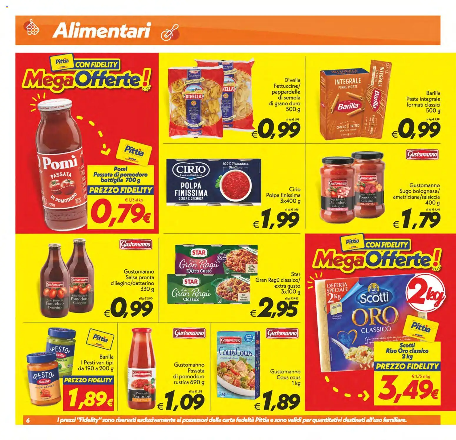 Anteprima dell'opuscolo SuperConveniente volantino Catania, Misterbianco dal negozio SuperConveniente valido da 01/09/2026 - Ragú, Spaghetti, Penne, Pesto, Salsa, Semola, Bottiglia, Divella