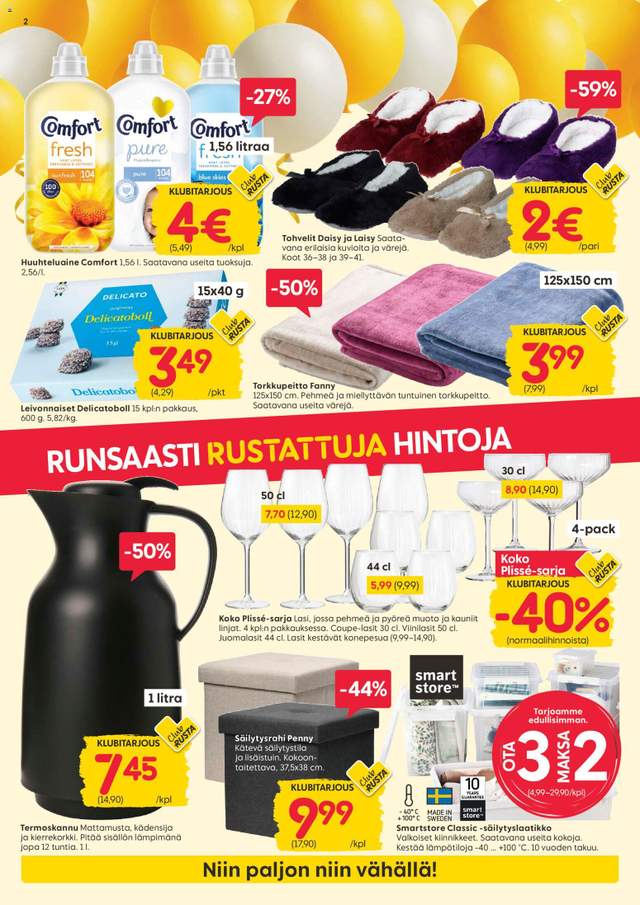 Uusi Rusta tarjouslehti alkaen 26/10