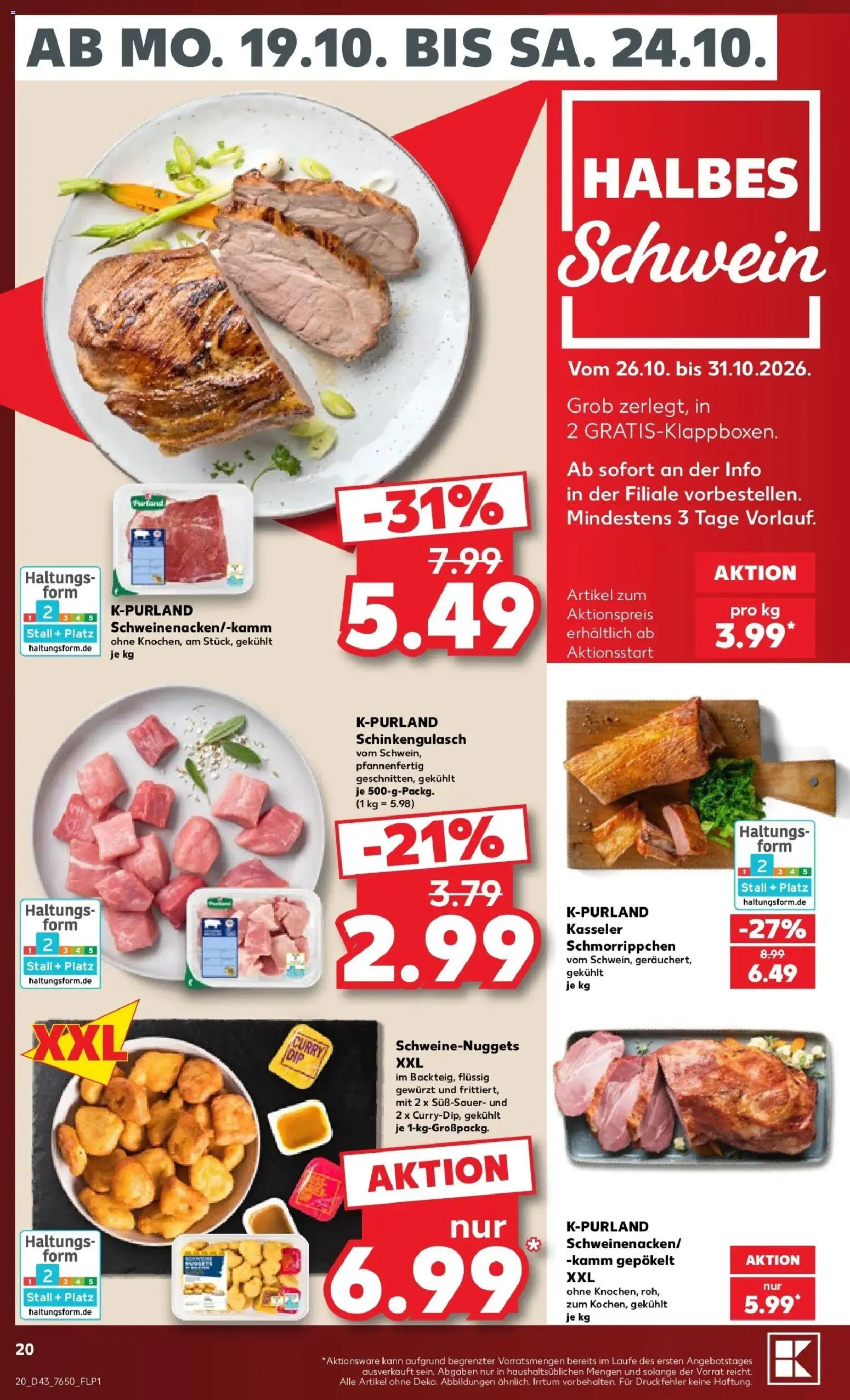 Vorschau von dem Prospekt des Geschäftes Kaufland, gültig ab dem 19.10.2026
