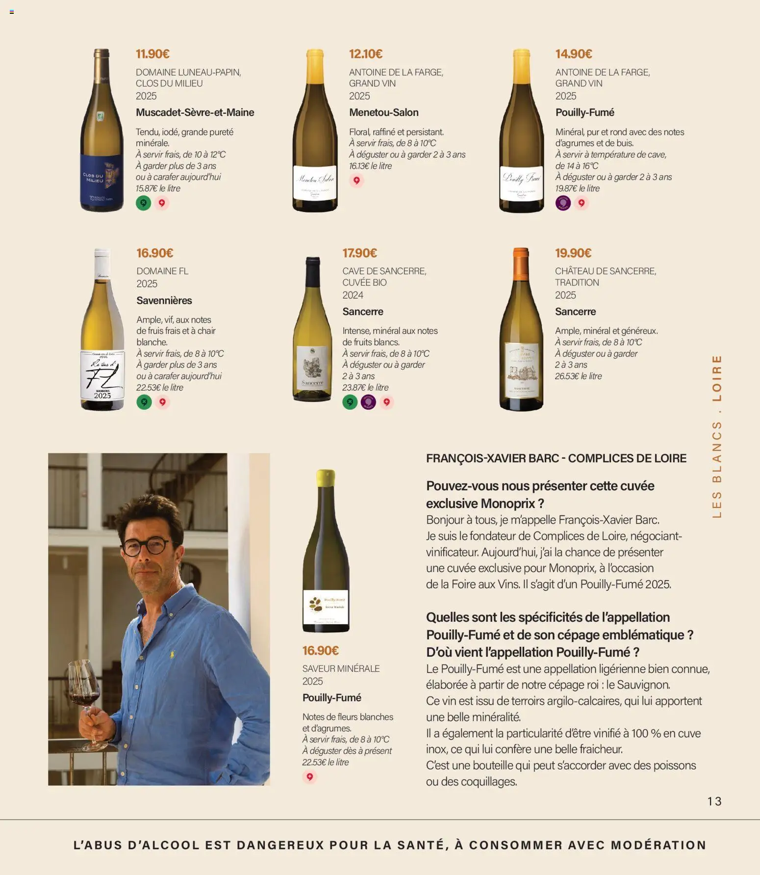 Prévisualisation de Monoprix - Guide foire aux vins du magasin Monoprix formulaire valide 11/09/2026 - Fleurs, Poissons, Fruits, Vin, Bouteille
