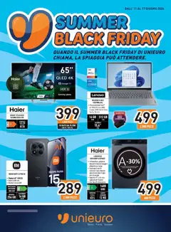 Anteprima dell'opuscolo Unieuro volantino Black Friday dal negozio Unieuro valido da 11/06/2026