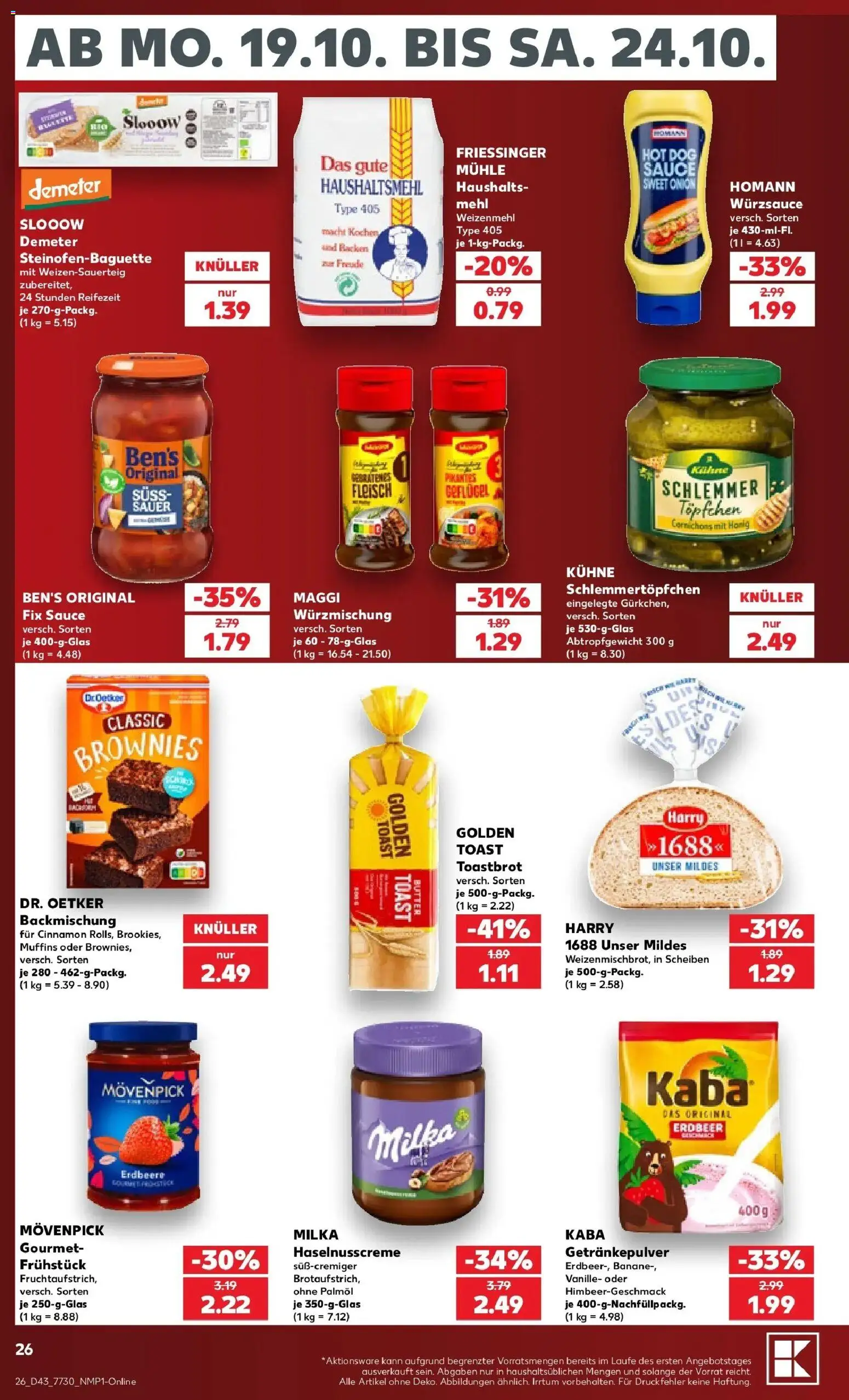 Vorschau von dem Prospekt des Geschäftes Kaufland, gültig ab dem 19.10.2026