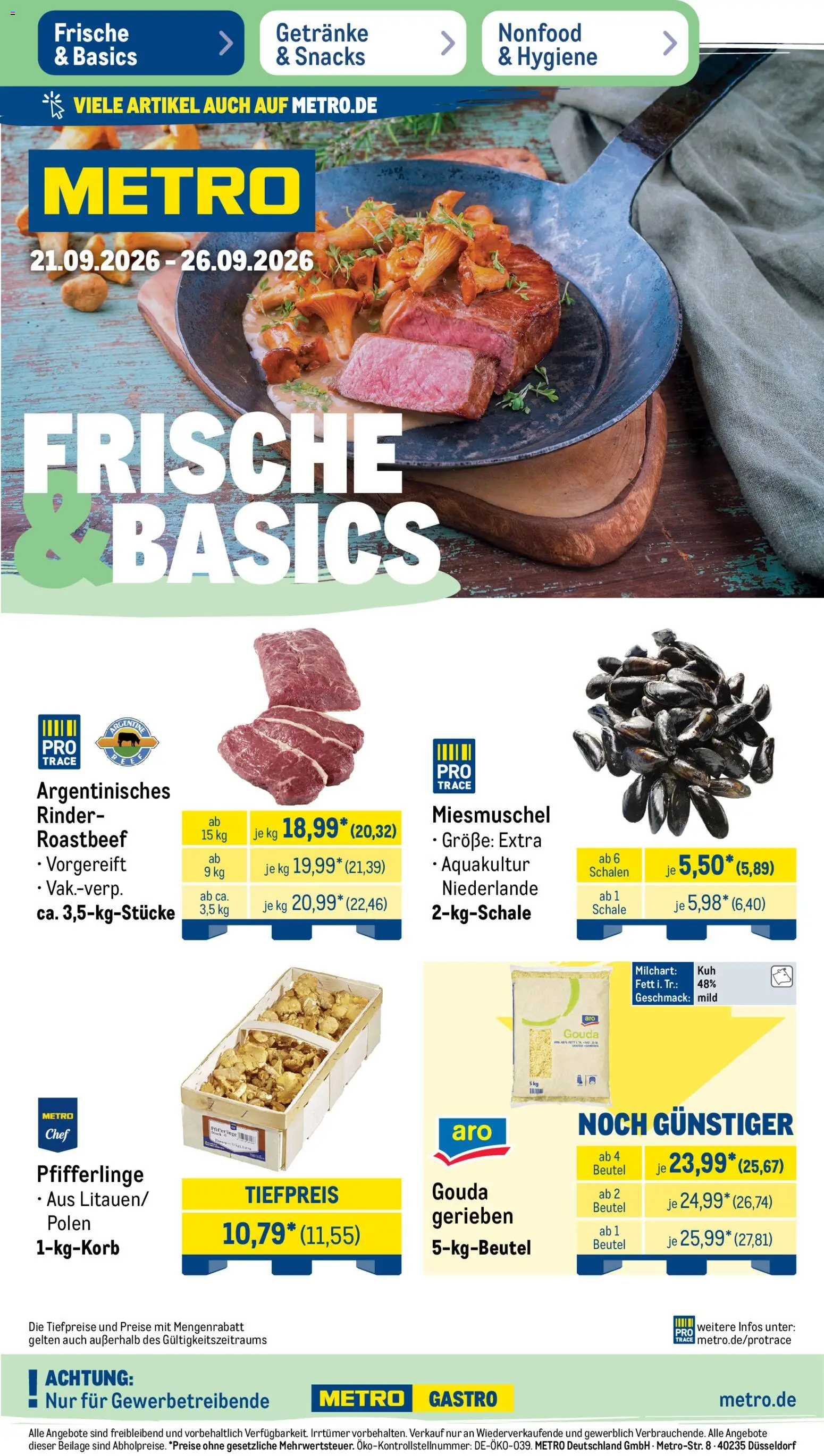 Vorschau von dem Prospekt des Geschäftes Metro, gültig ab dem 21.09.2026