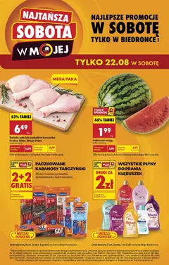 Pogląd gazetki "Biedronka gazetka - Najtańsza sobota" ze sklepu Biedronka ważnej od 22.08.2026