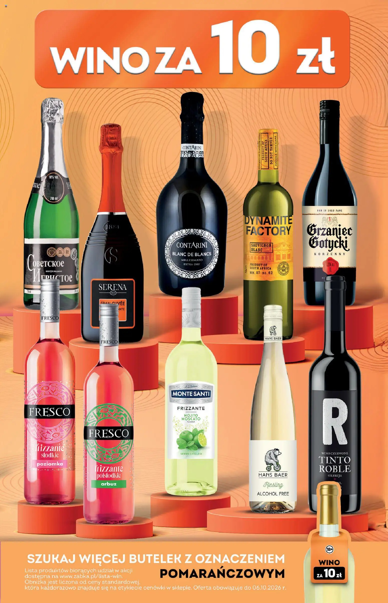 Pogląd gazetki "Żabka gazetka - Katalog win" ze sklepu Żabka ważnej od 30.09.2026 - Wino, Mojito, Arbuz, Fresco, Riesling, Sauvignon Blanc, Monte Santi, Fresco frizzante