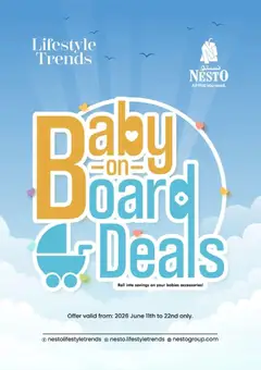 Preview of the catalogue Nesto catalogue baby on board deals of store Nesto valid from 11 Jun, 2026