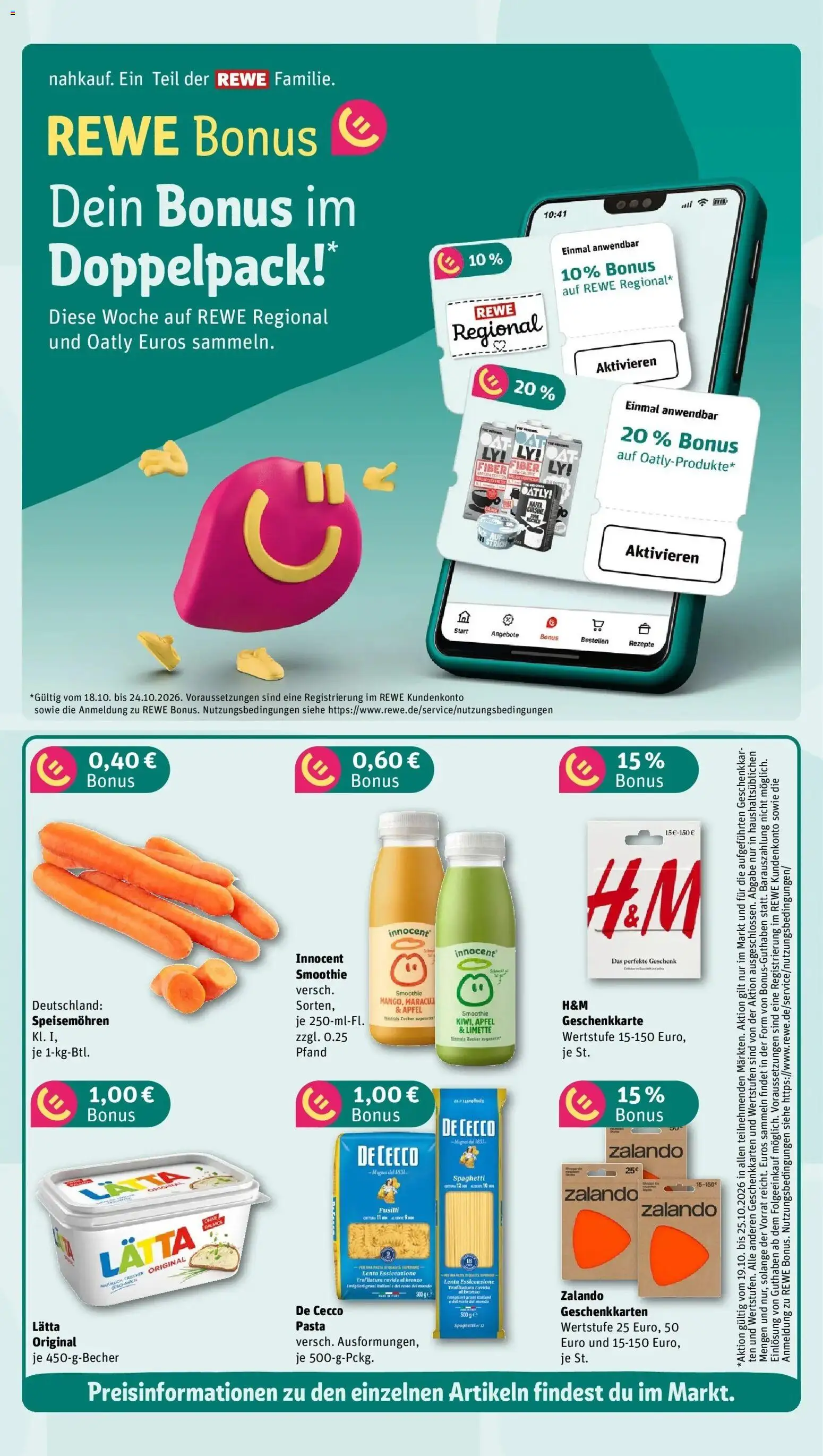 Vorschau von dem Prospekt des Geschäftes Rewe, gültig ab dem 19.10.2026
