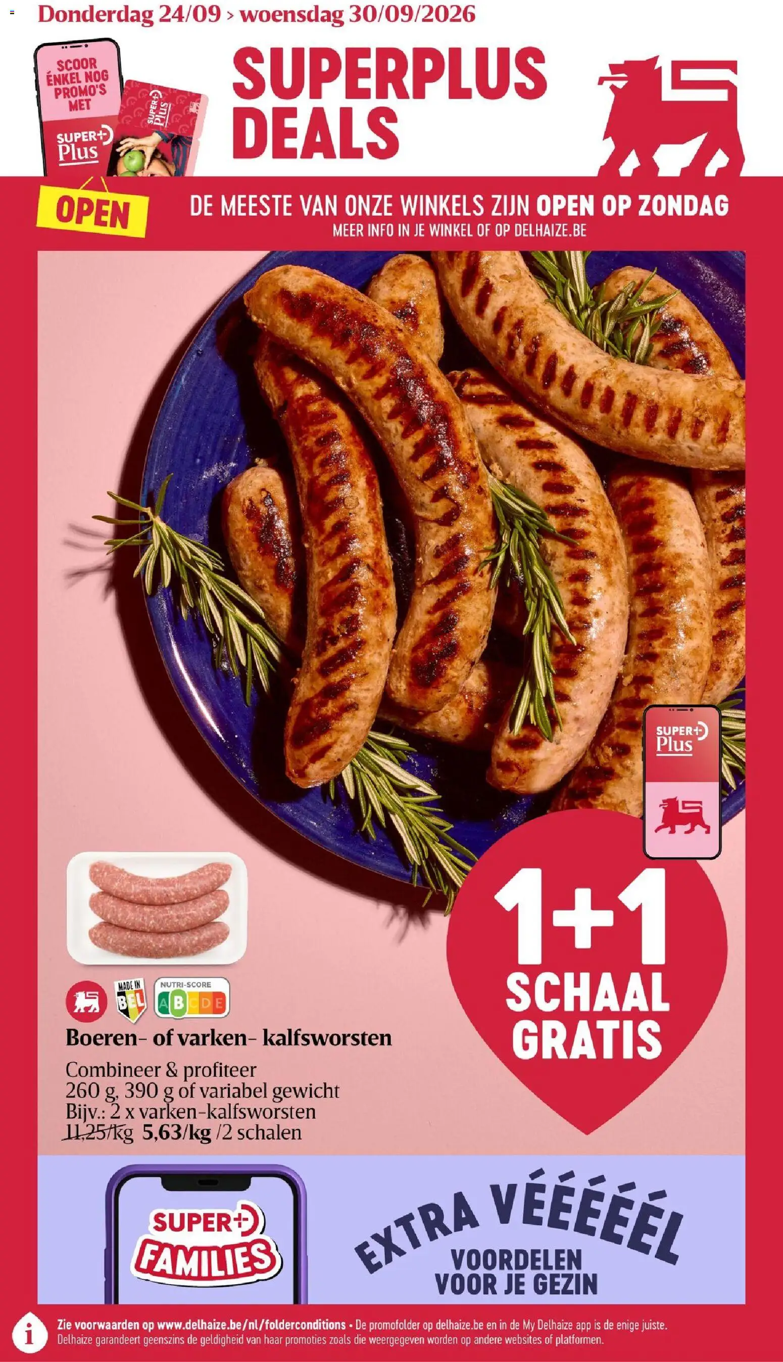 Voorbeeld van Delhaize Folder van winkel Delhaize geldig vanaf 24/09/2026 - Gewicht, Schaal
