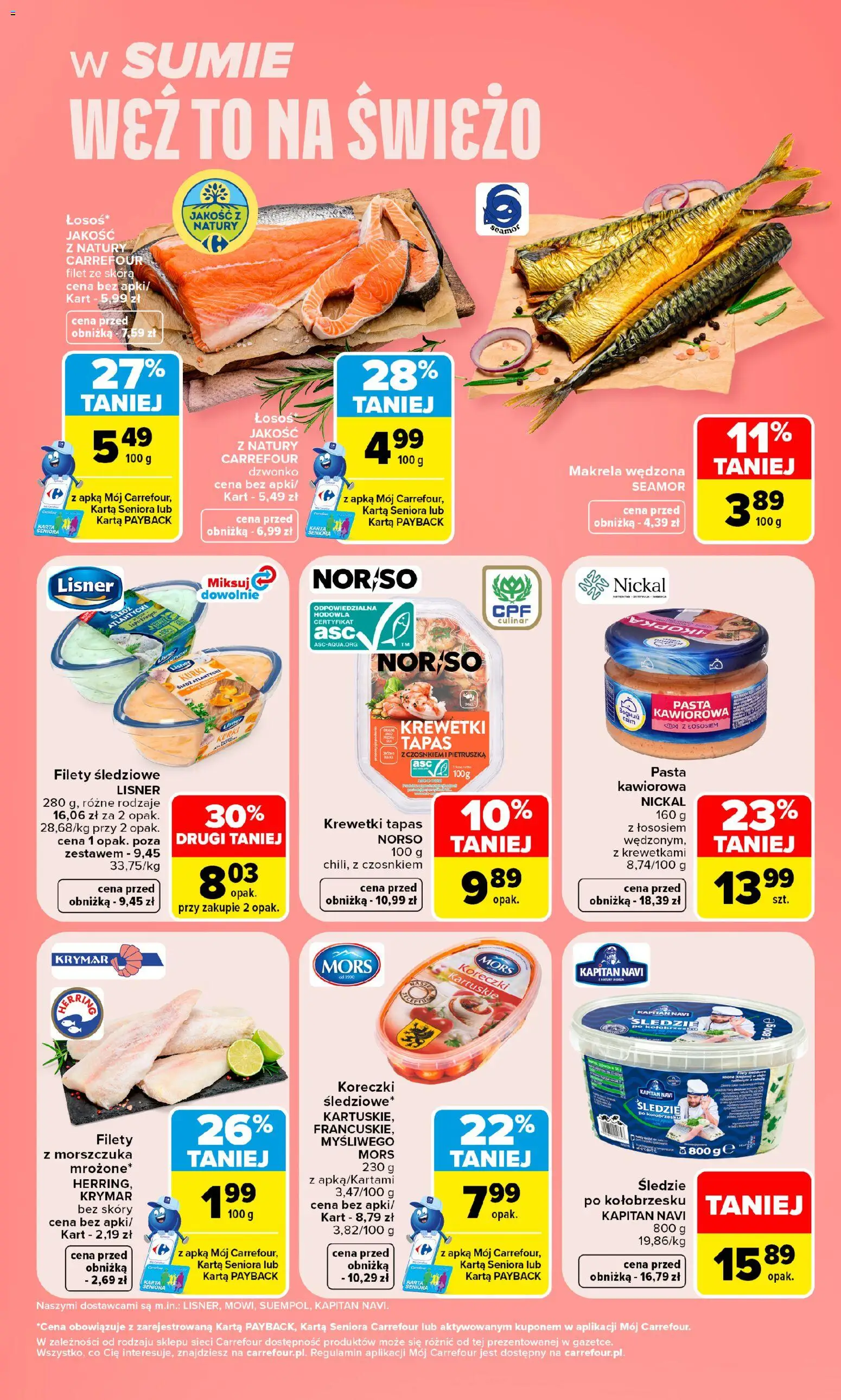 Pogląd gazetki "Carrefour gazetka - Weź to na świeżo" ze sklepu Carrefour ważnej od 14.09.2026