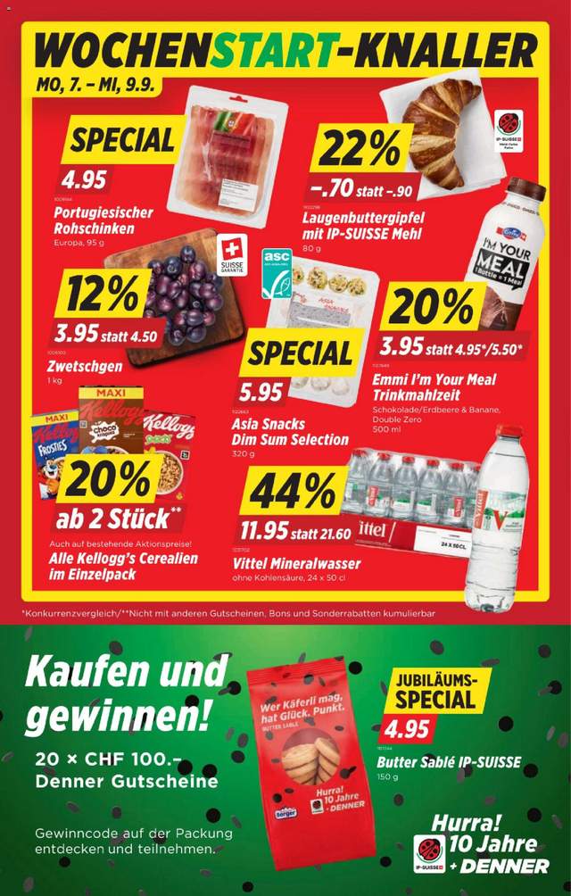Neue Denner Aktionen ab 03.09.