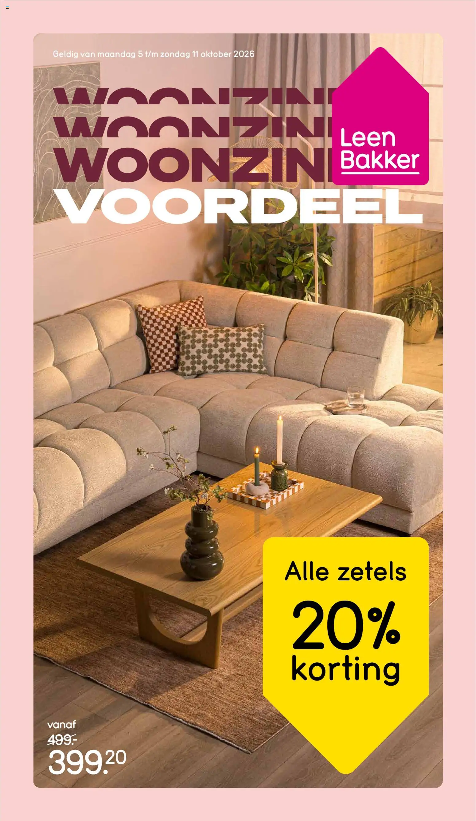 Voorbeeld van Leen Bakker Folder van winkel Leen Bakker geldig vanaf 05/10/2026