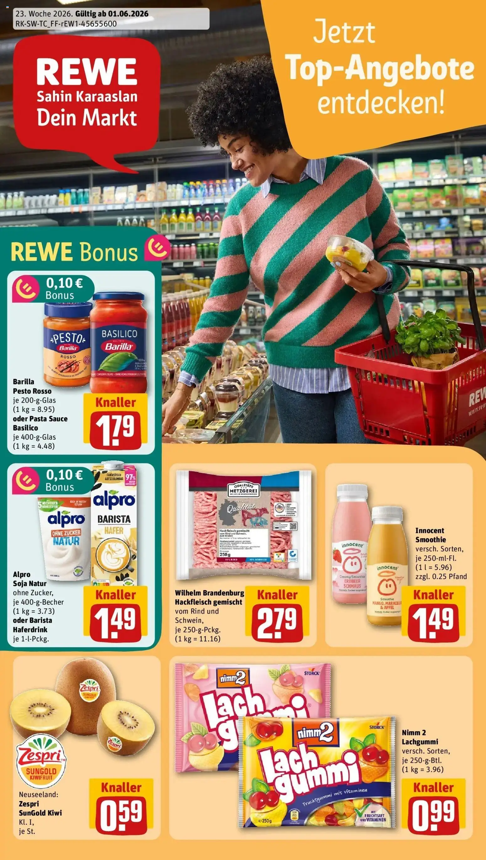 Vorschau von dem Prospekt des Geschäftes Rewe, gültig ab dem 01.06.2026