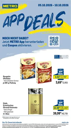 Vorschau von dem Prospekt des Geschäftes Metro, gültig ab dem 05.10.2026