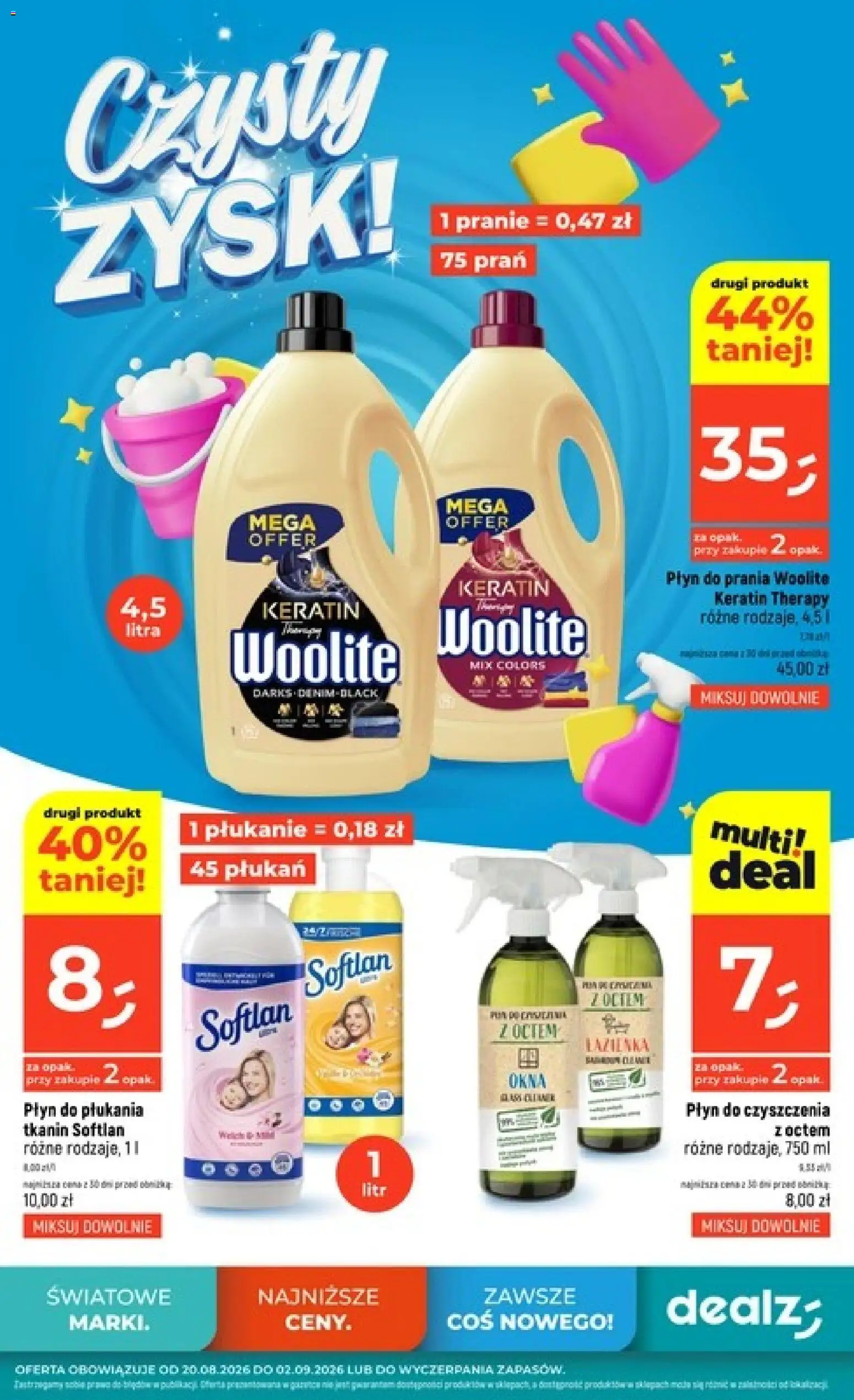 Pogląd gazetki "Dealz gazetka - Czysty zysk" ze sklepu Dealz ważnej od 20.08.2026