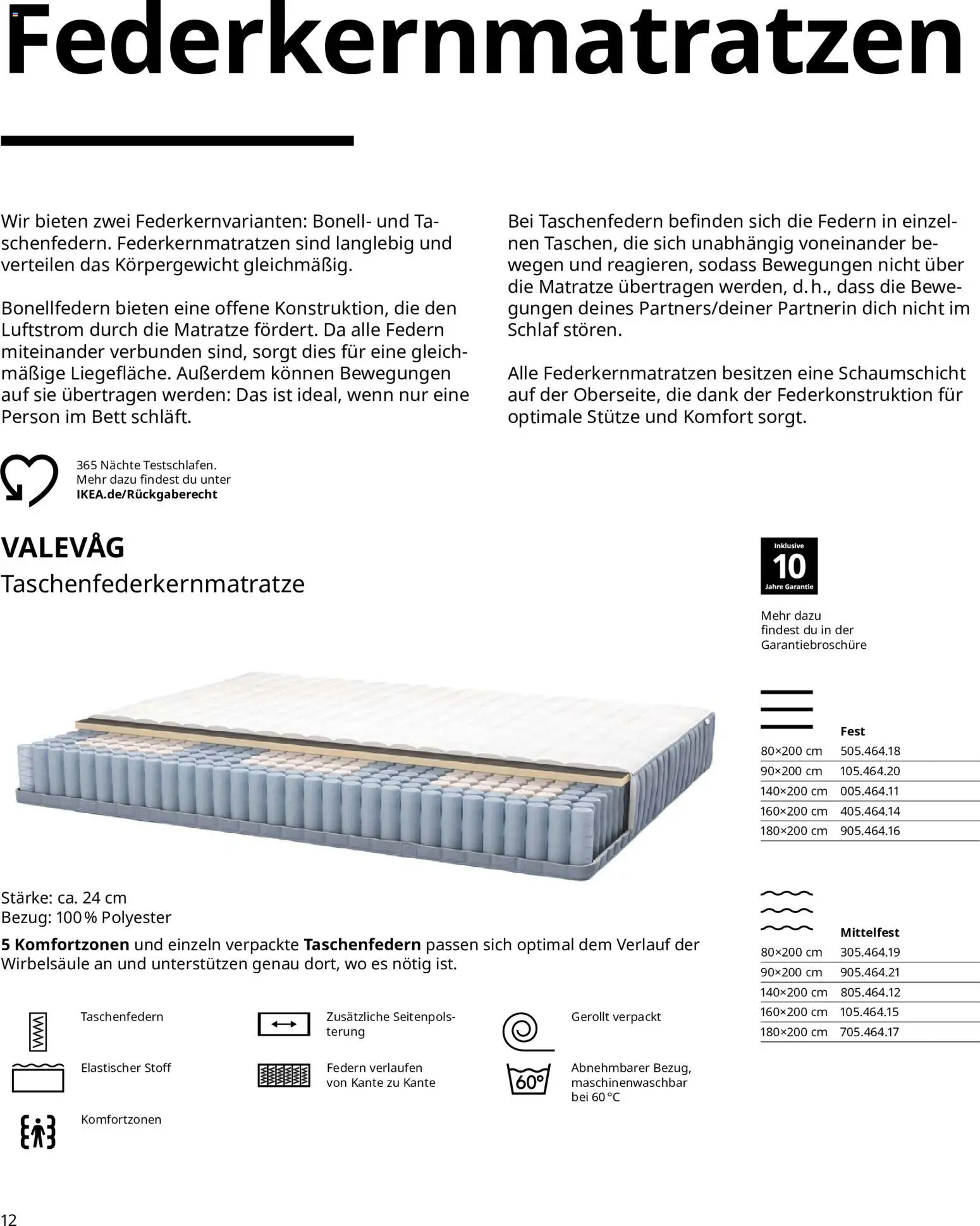 Vorschau von dem Prospekt des Geschäftes Ikea, gültig ab dem 16.09.2026 - Matratze, Bett