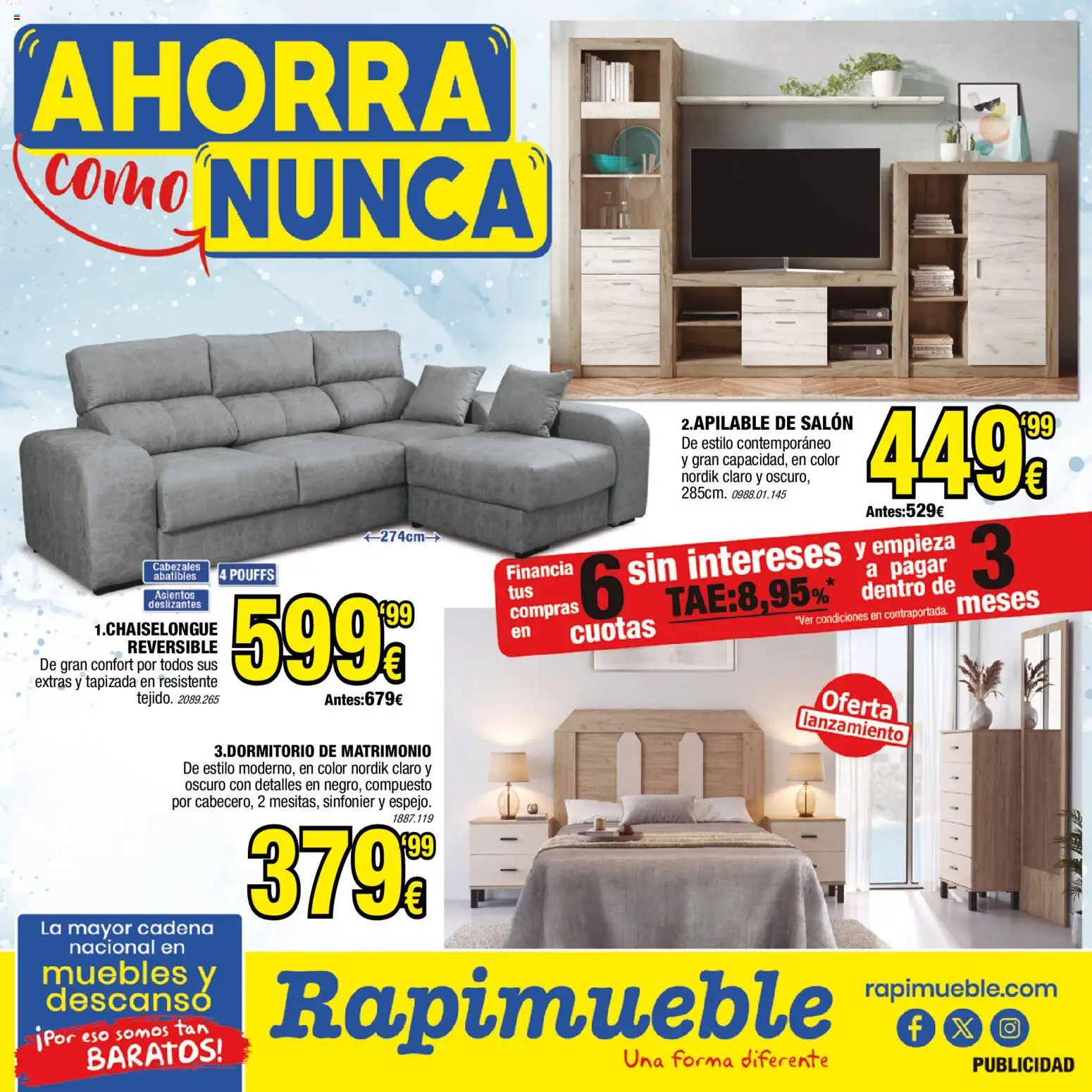 Vista previa del folleto de la tienda Rapimueble válido desde el 01/09/2026 