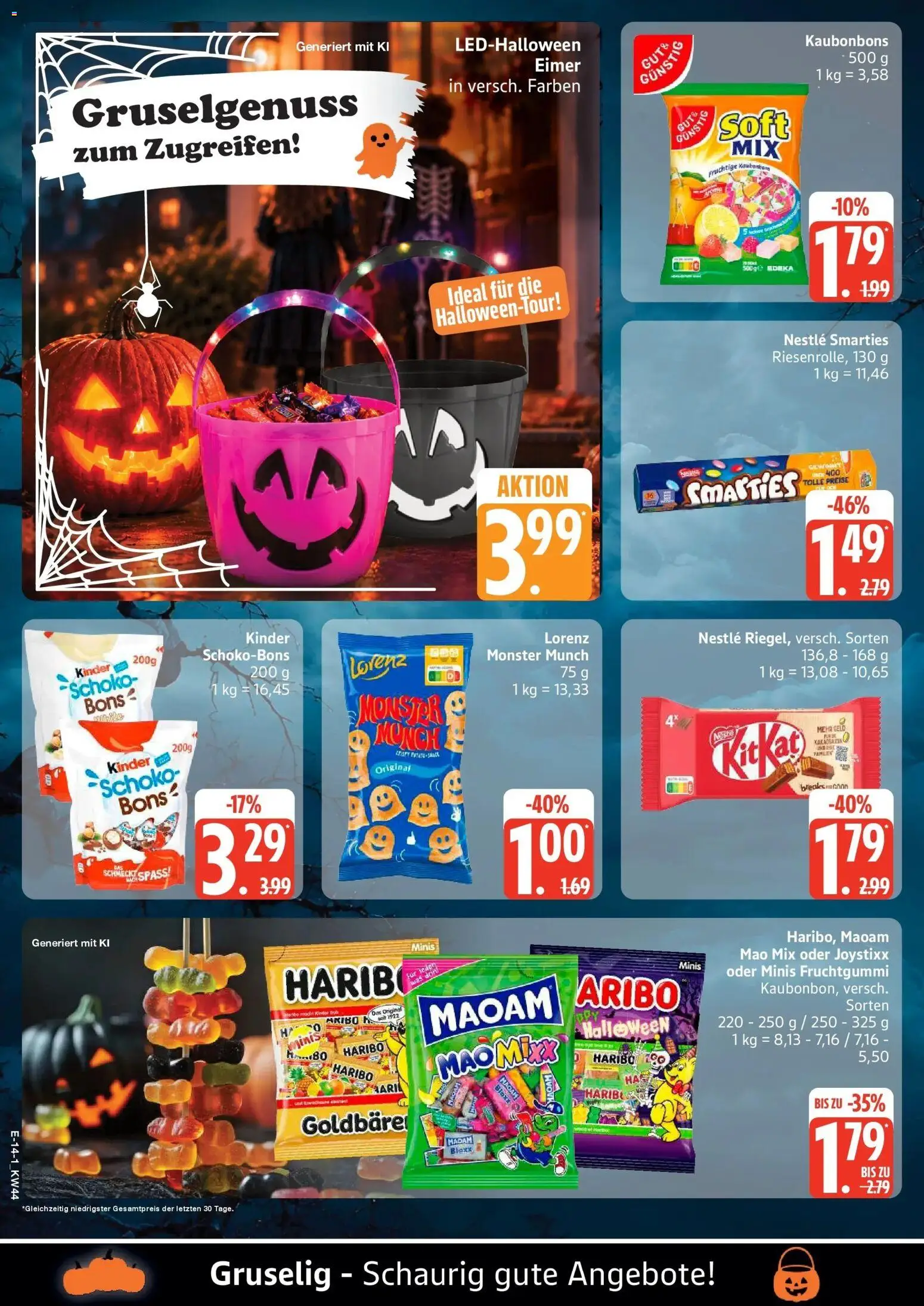 Vorschau von dem Prospekt des Geschäftes Edeka, gültig ab dem 26.10.2026 - Haribo, Monster, Smarties