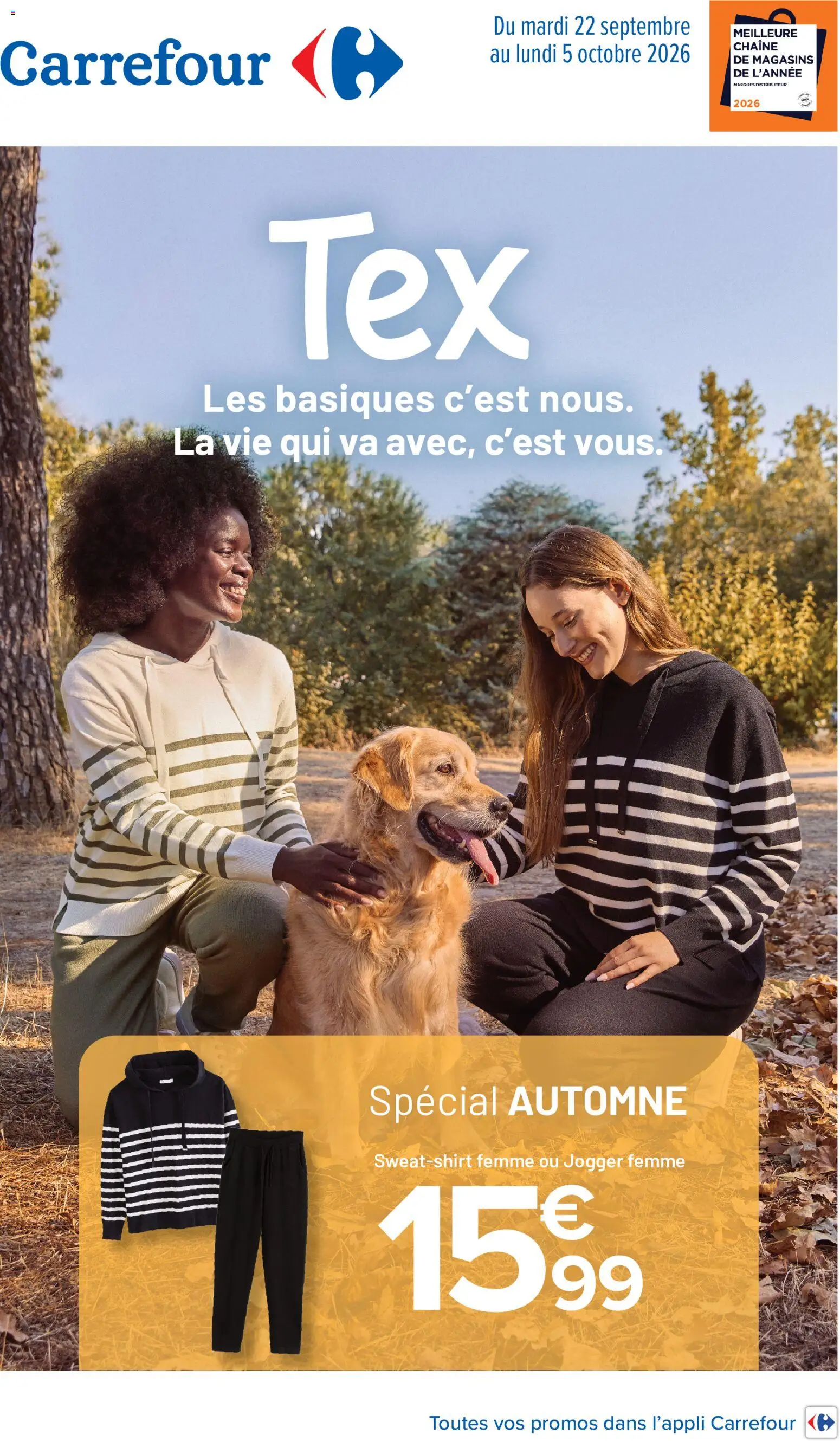 Prévisualisation de Carrefour Tex spécial automne du magasin Carrefour formulaire valide 22/09/2026