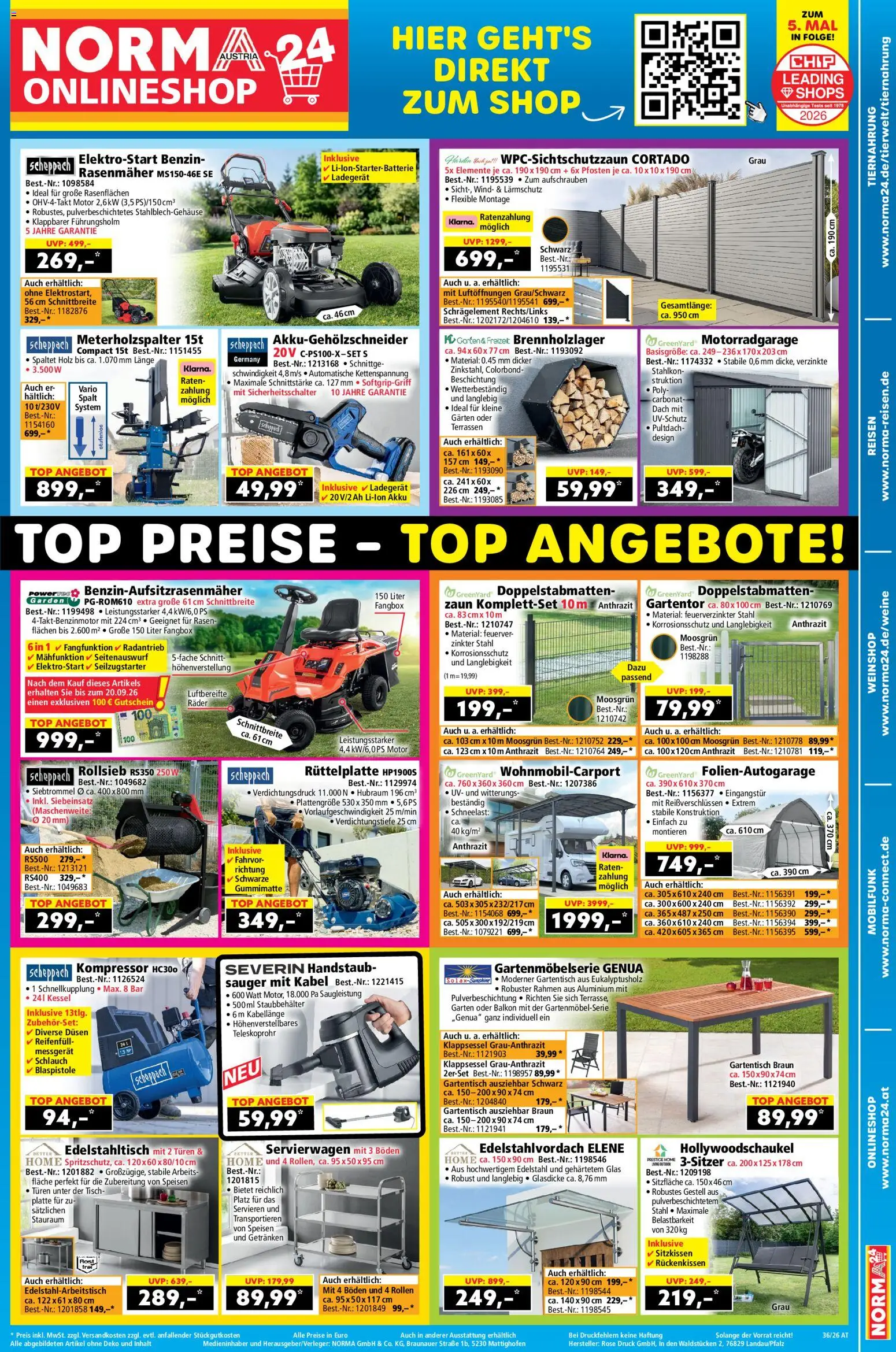 Vorschau der Angebote: Norma Norma Online shop gültig ab 31.08.2026