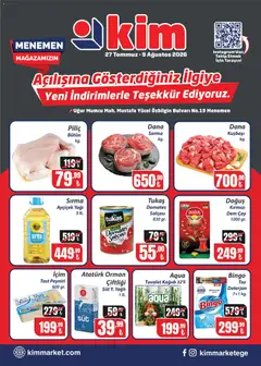 Kim Market Kim Market Katalog - Yeni Mağaza Açılış Özel 27.07.2026 - Broşürünün önizlemesi