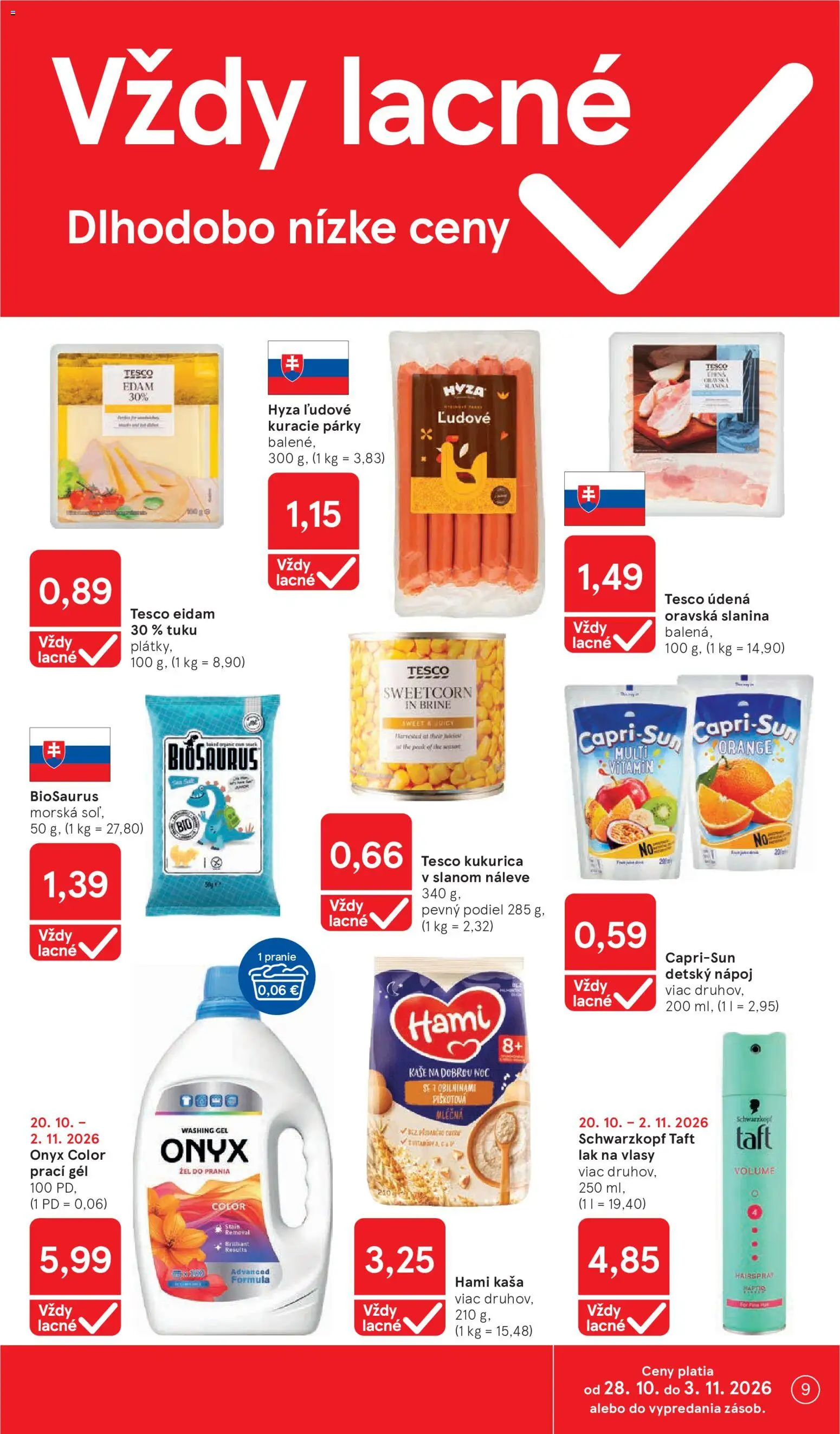 Náhľad Tesco letáku platného od 28.10.2026
