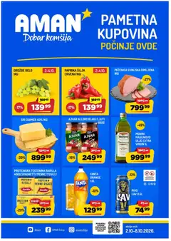 Pregled Aman kataloga - važi od 02.10.2026