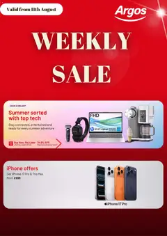 Preview of Argos Argos catalogue valid from 11/08/2026