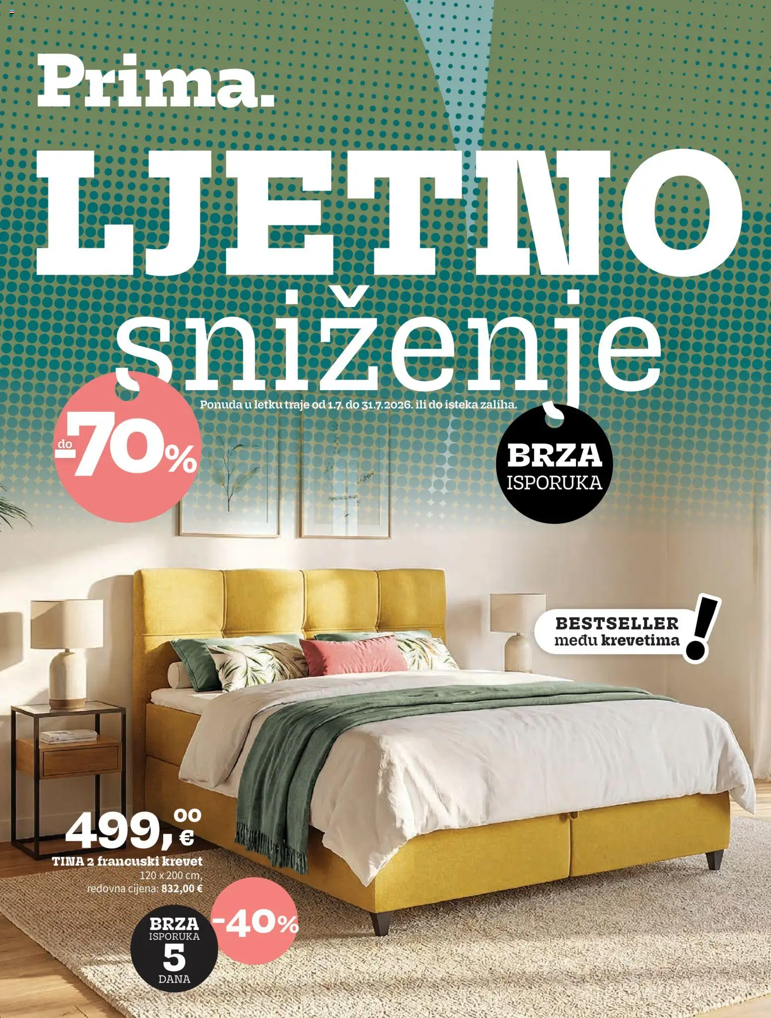 Pregled letka Prima Katalog trgovine Prima vrijedi od 01.07.2026