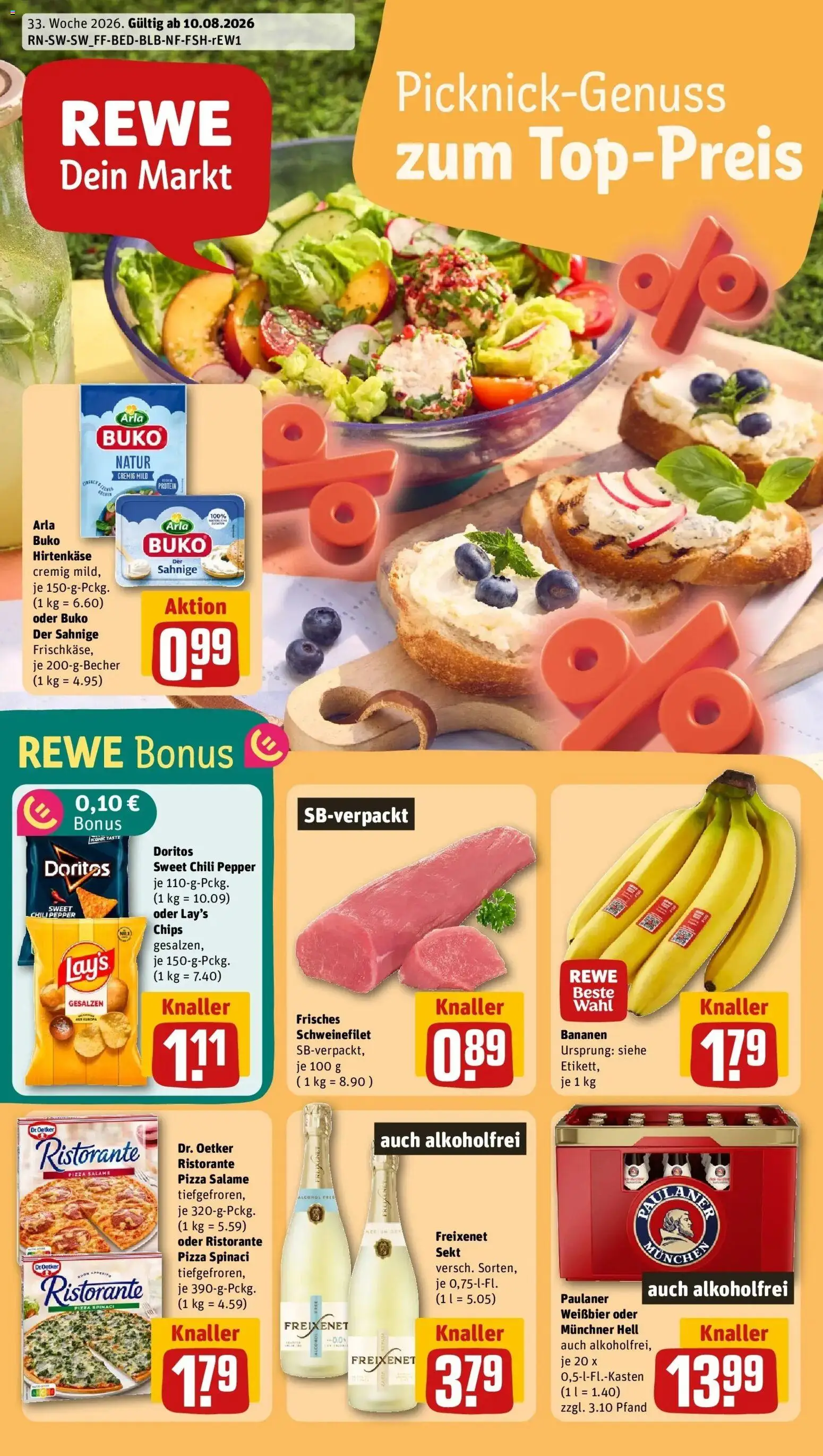 Vorschau von dem Prospekt des Geschäftes Rewe, gültig ab dem 10.08.2026