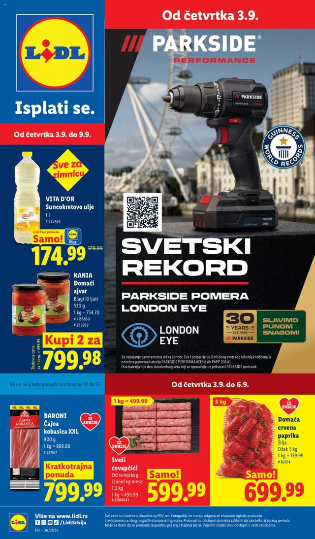 Novi Lidl katalog od 03.09.