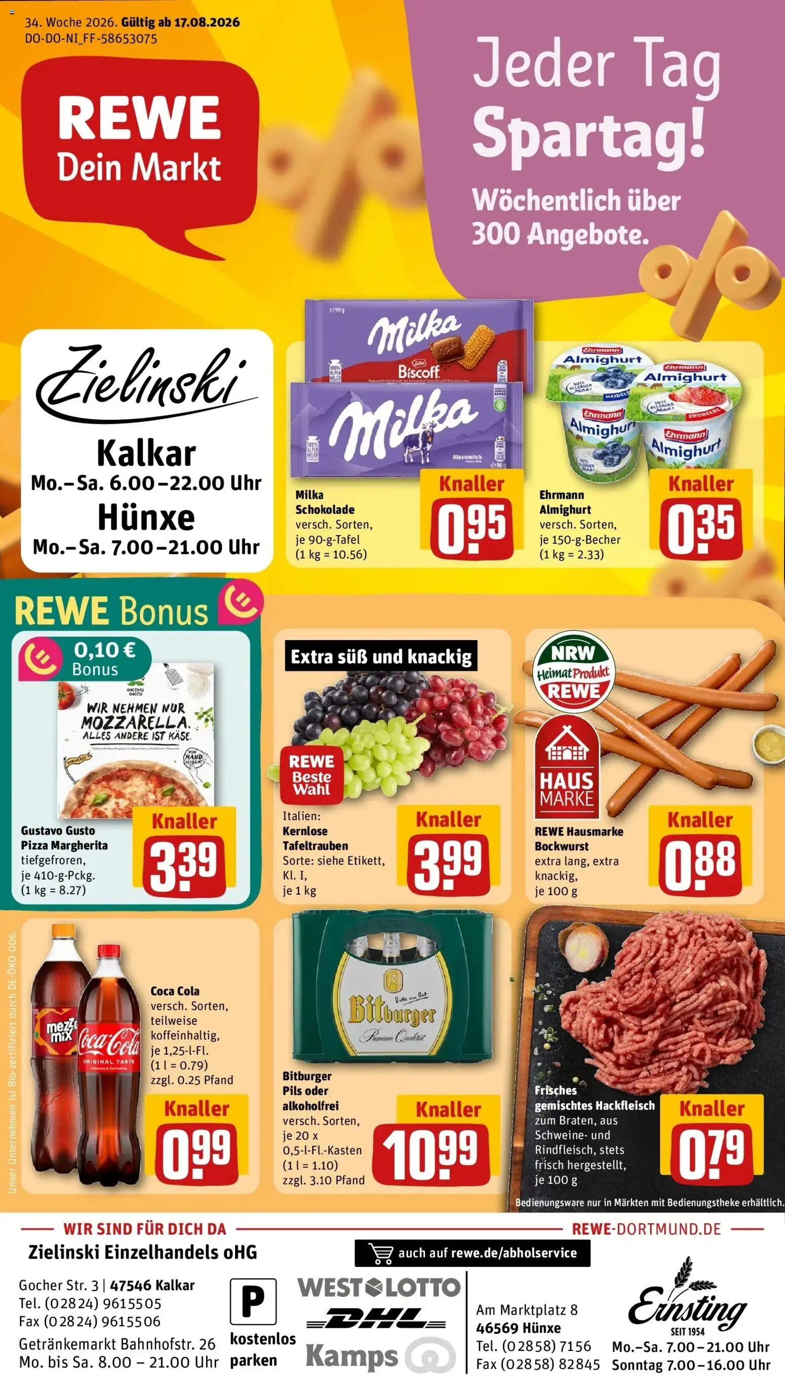 Vorschau von dem Prospekt des Geschäftes Rewe, gültig ab dem 17.08.2026