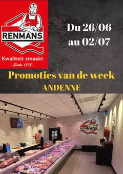 Prévisualisation de Renmans Folder / Publicité du magasin Renmans formulaire valide 26/06/2026