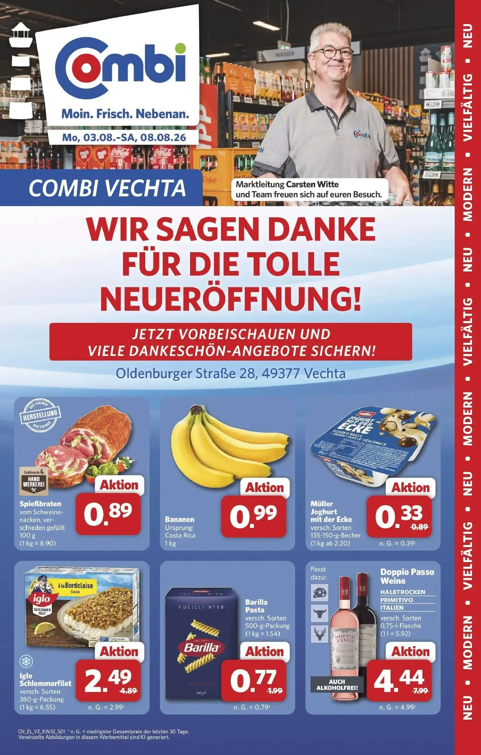 Vorschau von dem Prospekt des Geschäftes Combi, gültig ab dem 03.08.2026