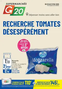 Prévisualisation de G20 Supermarchés catalogue du magasin G20 Supermarchés formulaire valide 20/05/2026