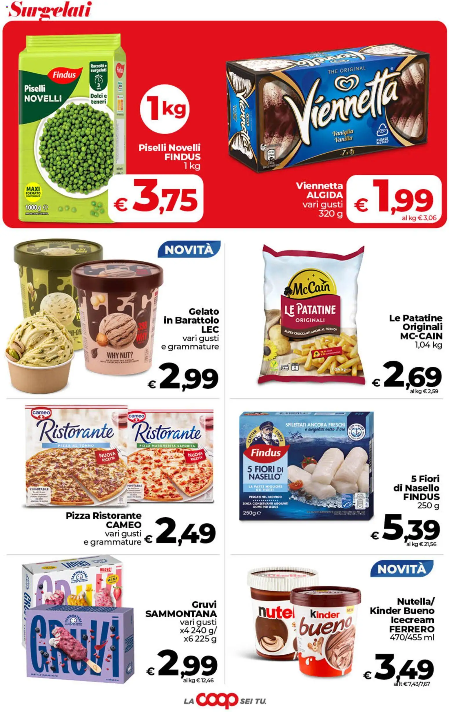 Anteprima dell'opuscolo COOP volantino Superstore Sicilia dal negozio COOP valido da 01/09/2026 - Gelato, Forno, The, Dolci, Piselli, Tonno, Patatine, Nasello