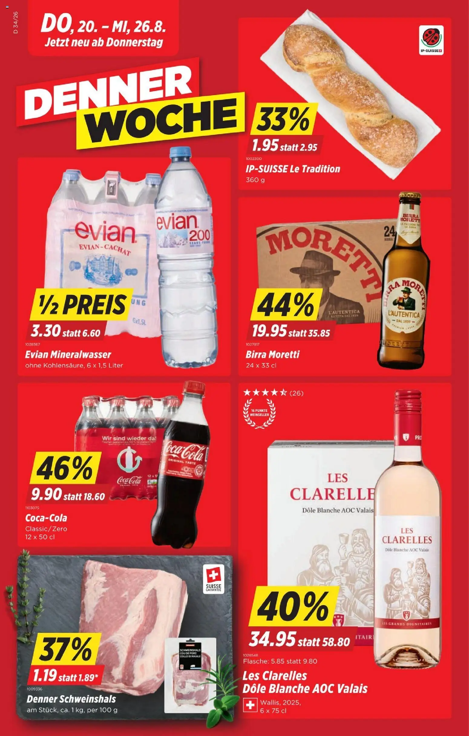 Vorschau des Merkblatts Denner aktionen vom Shop Denner gültig von 20.08.2026 bis 26.08.2026