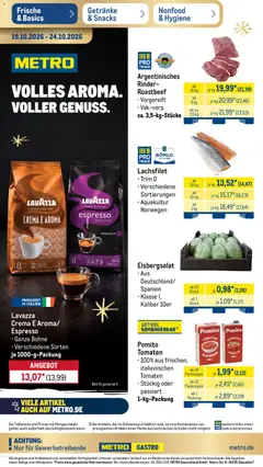 Vorschau von dem Prospekt des Geschäftes Metro, gültig ab dem 19.10.2026