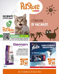 Anteprima dell'opuscolo Conad volantino PetStore Lazio, Sicilia dal negozio Conad valido da 18/06/2026