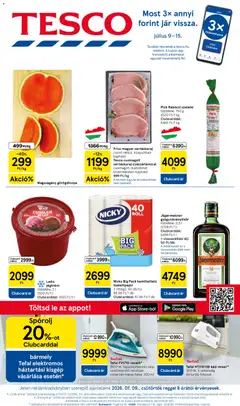Tesco - Tesco aktuális akciós újság megtekintése, amely érvényes 2026.07.09.-től