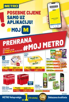 Pregled letka Metro Katalog trgovine Metro vrijedi od 16.06.2026